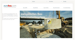 Desktop Screenshot of eurobau.com